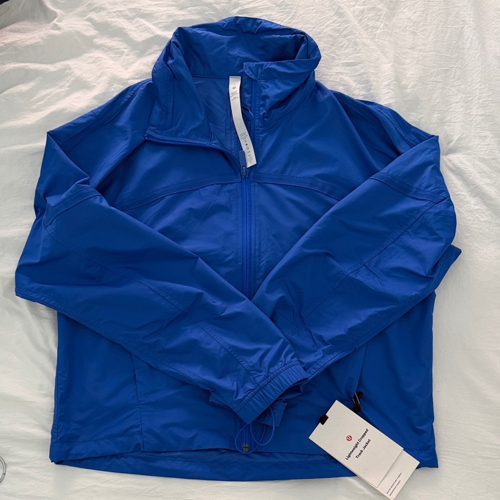 lululemon athletica Electric Blue Lightweight Cropped Track Jacket
